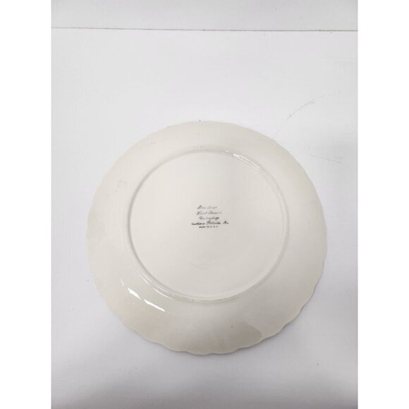 Vintage Southern Potteries by Blue Ridge Rock Rose Serving Platter Round Ceramic - Picture 3 of 6